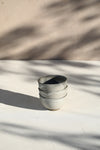 A set of 3 gray bowls