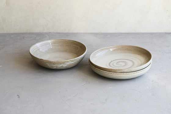 Sand shallow bowls