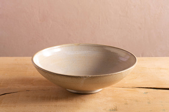 Deep beige salad bowl